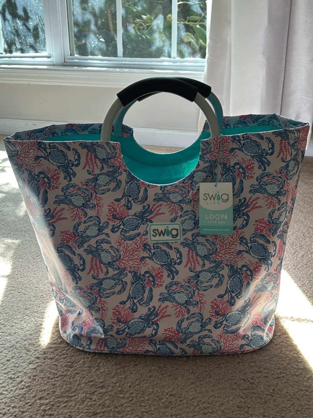 SWig Life Blue & Pink Loopi Tote Bag